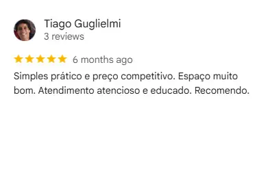 Depoimentos de cliente SS Self Storage